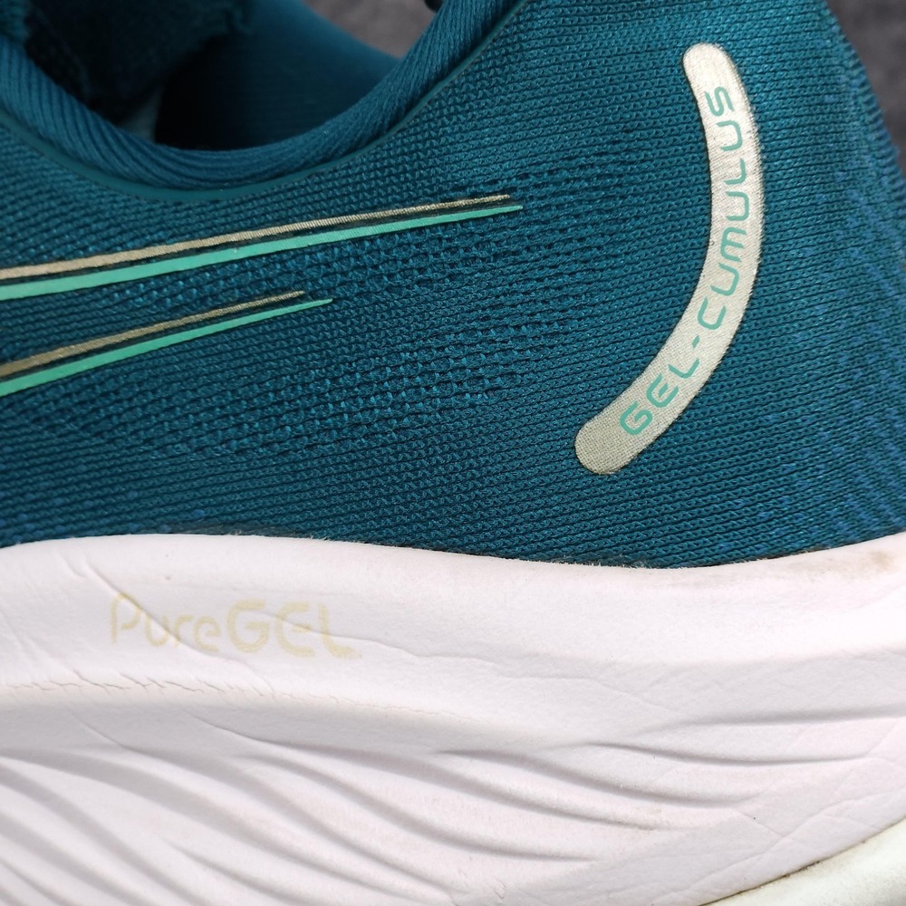 ASICS Gel-Cumulus 26 Running Shoes Womens Size 12 Teal Green PureGEL 1012B599 - Picture 12 of 16